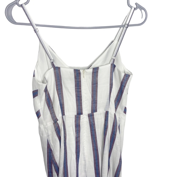 Banana Republic factory NWT strappy wrap dress red white blue size 2 m - Picture 5 of 6